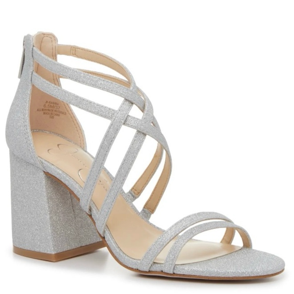 SILVER STATEMENT PUMPS